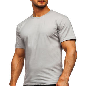 Camisetas de Hombre de Alta Calidad, Camiseta de Verano de Algodón, Estilo Moderno, Color Sólido, Corte Regular - Product Image 1