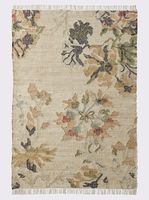 Tapis Dhurrie de concepteur de jute indien traditionnel tissé à la main tapis de coton naturel blanc tapis de prière Handloomed pour l'espace de chambre d'hôtel