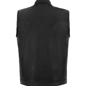 Chaleco de Motociclismo Personalizable para Hombre, 100% Cuero Vacuno, Transpirable, para Verano, Resistente al Viento y de Secado Rápido - Product Image 2