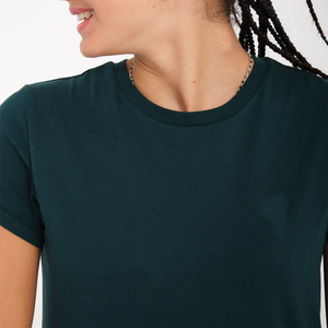 Túnica de manga corta para mujer, camisetas holgadas básicas 2023, camiseta informal de manga de murciélago de Color sólido, camiseta de mezcla triple - Product Image 6