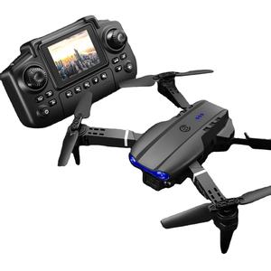 Portable FPV Drone Nouveau E99 Pro Max 4K HD Double Caméra Pliable Quadcopter Hélicoptère avec LED Lumières 10km Écran Télécommande - Product Image 1