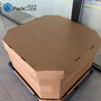 Conteneur en carton ondulé octogonal personnalisé pour l'emballage de matériaux granulaires et en poudre