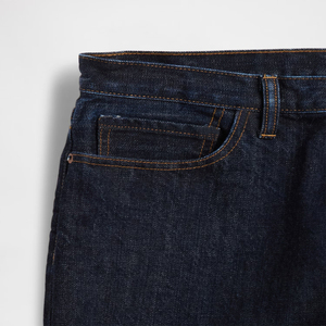 กางเกงยีนส์ทรงหลวมใส่สบายสำหรับผู้ชายขาตรงแบบลำลองกางเกงยีนส์ทรงหลวมผ้าฟอกซีดสไตล์วินเทจโลโก้ตามสั่ง - Product Image 2