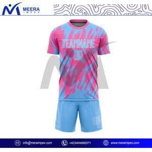 ชุดทีมฟุตบอลของผู้ชายแบบพรีเมี่ยม-ผ้าน้ำหนักเบาสวมใส่สบาย-เสื้อเจอร์ซีย์สโมสรและกางเกงขาสั้น-การแข่งขันระดับมืออาชีพ - Product Image 2