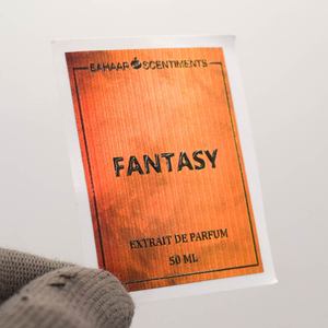 Étiquettes de parfum personnalisées en vinyle métallisé argenté chromé |   Formes et tailles personnalisables imprimées en UV imperméables pour l'emballage cosmétique - Product Image 3