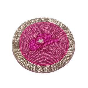 Look chic perlé caboteur décoration de Table brodé à la main moustique perlé sous-verres napperons Multi couleurs Design perle caboteur - Product Image 6