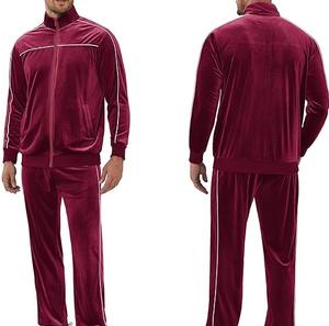 ชุดวอร์มผู้ชายสีแดงเข้มแบบสลิมฟิต ระบายอากาศได้ดี สำหรับฤดูหนาว สปอร์ตแวร์ สตรีทแวร์ ปี 2026 รับผลิตตามสั่งขายส่ง คุณภาพสูง - Product Image 6