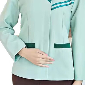 Uniforme de restaurante cómodo de color sólido para hombres Personal de recepción de la mejor calidad Uniforme de cocina de hotel de restaurante de bajo precio - Product Image 3