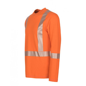 Customize New Product Men T <b>Shirt</b> Custom Logo Hi Vis Long Sleeve <b>Flame</b> Resistant Cotton Tee <b>Shirt</b> for Men - Product Image 3