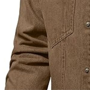 แจ็คเก็ตวินเทจฤดูหนาวผู้ชายพร้อมคอปกตั้งและแขนยาว - Product Image 4