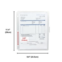 Productos de Calidad Leos, Sistema de Archivo de 3 Anillas, Tarjetas de Índice Transparentes de PP, Juego de Separadores de Bolsillos con 3 Pestañas, 245x290mm, Almacenamiento de Papel