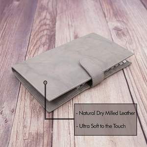 Cierre de botón a presión Logotipo personalizado Venta al por mayor OEM Alta calidad Durable Long Men's Wallet Trending Cuero genuino Precio más bajo - Product Image 2