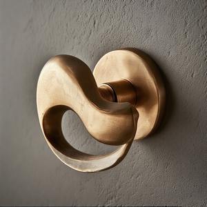 Perilla de puerta de latón macizo HeritageGlow con acabado antiguo, manija de cajón de armario para Villa, muebles de Hotel, apartamento - Product Image 1