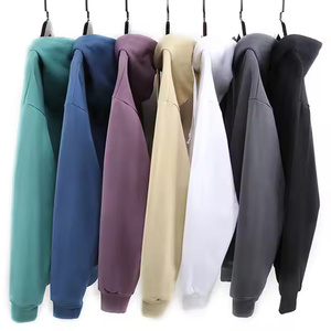 OEM 2025 Sweat à capuche uni multicolore en molleton polyester/coton, coupe classique, impression de logo personnalisé, broderie, unisexe, manches longues - Product Image 1
