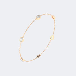 Pulsera de Diamantes con Engaste Mixto de 1.10CTW, Diamantes Cultivados en Laboratorio, Color D E F, Claridad VVS VS, Oro Blanco, Oro Rosa, Joyería para Mujer, India - Product Image 5