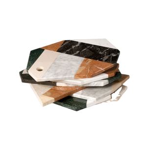 Ensemble de sous-verres en marbre à la mode personnalisé marbre blanc carré résine pierre 4 pièces ensemble en gros fabricant indien étoile artisanat cuisine - Product Image 1