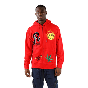 Sweat à capuche intégral zippé pour homme, 100% coton, personnalisé avec impression sérigraphiée et broderie, haute qualité, polaire écologique, vente en gros pour l'hiver - Product Image 1