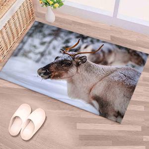 Alfombra Estampada con Diseño de Naturaleza Salvaje - Para Escaleras, Salón, Pasillo, Decoración con Ciervos, Alfombra de Chenilla - Product Image 1