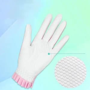 Nouveau design de gants de golf en cuir de mouton droitier pour hommes en cuir blanc de bonne qualité avec logo personnalisé pour le sport - Product Image 4