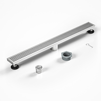 NEODRAIN 32 Inch Modern Stainless Steel Shower Drain Square Slot Cover Direct Drain Style for Bathroom USA Dropship Supported