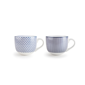 Mug de petit-déjeuner géant en porcelaine bleue 10 cm (Ibili 693745) - Product Image 1