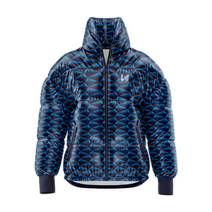 Veste bomber matelassée légère imperméable confortable à col roulé unisexe à prix personnalisé, impression personnalisée - Product Image 3