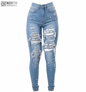 กางเกงยีนส์ทรงตรงสไตล์โมเดิร์นสำหรับผู้หญิง ใส่สบาย ทรงปกติ แฟชั่นทันสมัย รับผลิตตามแบบ (OEM) คุณภาพรับประกัน ดีไซน์เซ็กซี่แบบ 3 มิติ - Product Image 1