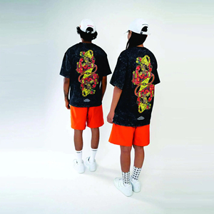 T-shirts hip-hop de haute qualité pour hommes T-shirts amples en coton à manches courtes avec impression pour hommes Fabricant personnalisé - Product Image 5