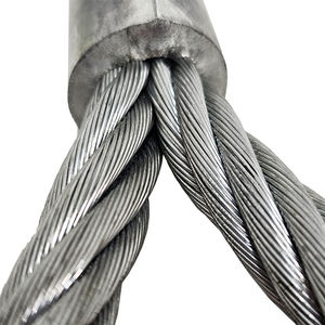 安全で安全なリフティング用途のためのプレミアムスチールケーブルスリング - Product Image 5