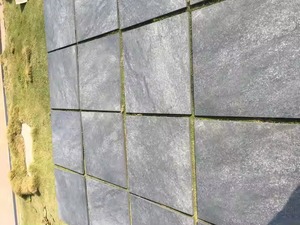 R11 superficie rectificada gran oferta España martillo piedra Nero azulejos con 20mm de espesor 600x600mm azulejos de porcelana para exteriores de alta resistencia - Product Image 3