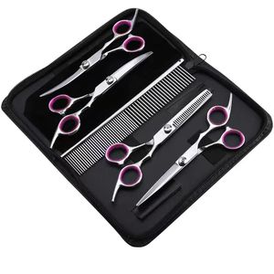 5 in 1 <b>Dog</b> Grooming Scissors Kit Safety Round Tips Professional Pet Grooming <b>Shears</b> Beauty Type - Product Image 1