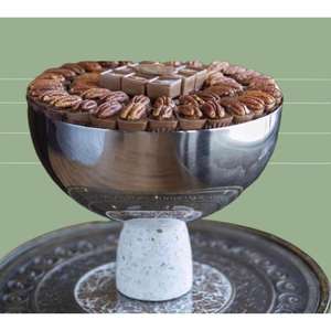 Tazón de Metal Martillado Ecológico de Alta Calidad, Diseño Atractivo, Vajilla para el Hogar, Tazón para Servir Dulces en Fiestas, Dulces Baratos - Product Image 3