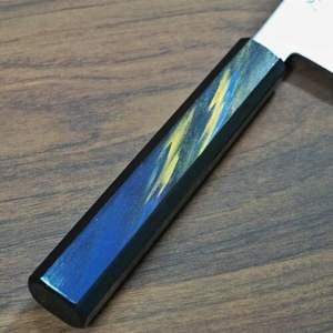 SCL haute qualité en cuir gaine Chef couteau à la main en acier damas Pakka manche en bois pour cuisine utilisation coupe de légumes Minimum - Product Image 6