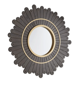 Espejo de pared de Metal de lujo de latón AK, espejo de pared de diseño hecho a mano con acabado dorado a precio mayorista para decoración de Hotel/decoración del hogar - Product Image 4