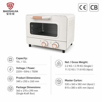 Four grille-pain électrique de comptoir 10L avec fonctions Cuisson, Fermentation, Décongélation, Intérieur galvanisé KX1062 CE CB, Fourniture d'usine OEM
