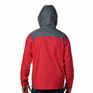 Venta al por mayor de calidad superior de los hombres de la lluvia con logotipo personalizado con capucha de manga larga estilo de la calle para la temporada de primavera - Product Image 2