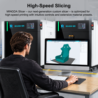 Imprimante 3D Mingda MD-600D Ultra Dual pour pièces automobiles, extrudeuse haute vitesse, grande imprimante 3D pour pièces automobiles 1000 mm