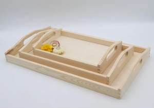 Plateau de service vintage en bois de luxe, planche à découper artisanale Meena, durable, éco-responsable, épaisseur 1,5 cm, compatible lave-vaisselle - Product Image 4