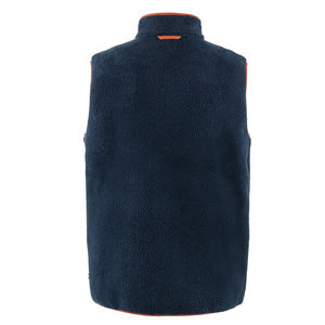 Gilet en molleton doux pour hommes Gilets de vêtements d'extérieur légers à fermeture éclair complète Polaire douce Gilet d'hiver chaud sans manches pour la randonnée Golf - Product Image 4