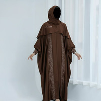 Hochwertige Maßgefertigte Großhandels-Modest-Kleidung: Atmungsaktiver Afrikanischer Sommer-Kaftan, Damen-Abaya, Lässige Erwachsenen-Lederkleidung mit Langen Ärmeln und Stickerei