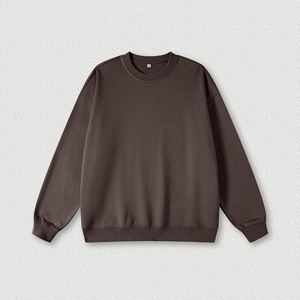 Offre spéciale Sweat-shirt décontracté à col rond et épaules tombantes en tricot doublé de haute qualité pour hommes, blanc personnalisé - Product Image 6