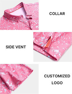 Vêtements d'entraînement tricotés respirants pour polos, vêtements de gym à séchage rapide pour hommes, pour l'entraînement sportif et les tenues décontractées, motif solide - Product Image 2