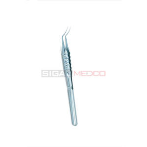 Forceps de capsulorhexis manuel, acier inoxydable allemand, tige marquée, pointes dentelées pointues de 2,5 mm et 5 mm, chirurgie ophtalmique de la cataracte - Product Image 3