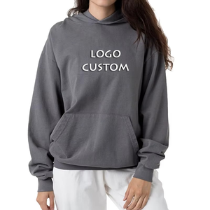 Sudaderas con capucha gruesas informales de alta calidad para mujer, sudaderas con bolsillos de canguro de gran tamaño personalizadas para mujer - Product Image 4