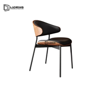 Chaise de bar rembourrée en cuir de haute qualité, moderne, pour l'extérieur, pour hôtel, pour usage commercial
