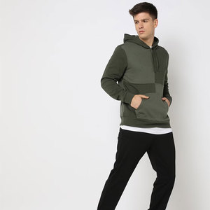 Sudadera con capucha de bloque de Color de estilo sin esfuerzo al por mayor de alta calidad para hombre, sudadera térmica ligera transpirable personalizada para hombre - Product Image 4