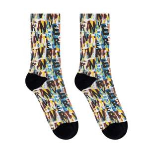 Calcetines Deportivos de Baloncesto Personalizados con Diseño OEM, Impresos Digitalmente, Modernos, para Hombre, Mezcla de Algodón, Secado Rápido, para Invierno - Product Image 5