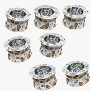 INCRUSTACION DE HUESO INDIO MADRE DE PERLA INCLINADO INCIENSO ÁRABE MUBKHAR QUEMADOR DE INCIENSO/INCIENSO AL BAKHOOR - Product Image 6