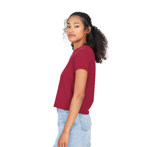 Fine Jersey Bella Canvas <b>t</b> <b>Shirt</b> Crop Top <b>Women</b> Solid Basic <b>T</b>-<b>shirts</b> Vest Seamless <b>Women</b> <b>t</b> <b>Shirts</b> Custom Printing Crop Top - Product Image 2