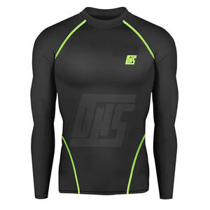 Chemises de compression pour hommes légères et ajustées, entraînement, couleur unie, chemises de compression de haute qualité - Product Image 2